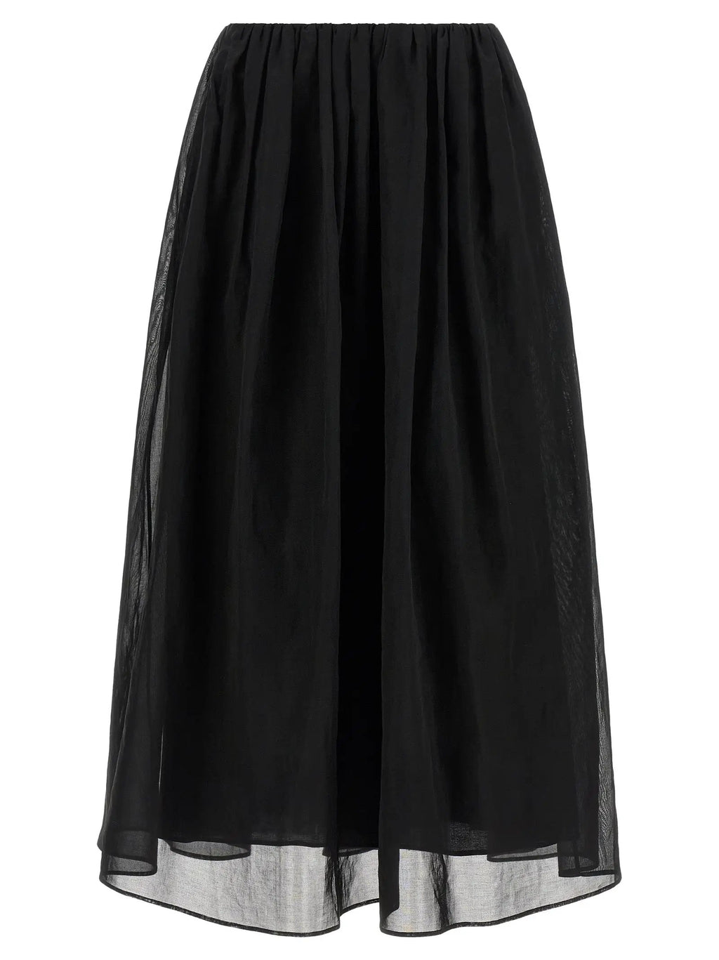 Brunello Cucinelli Black Cotton Mini Skirt