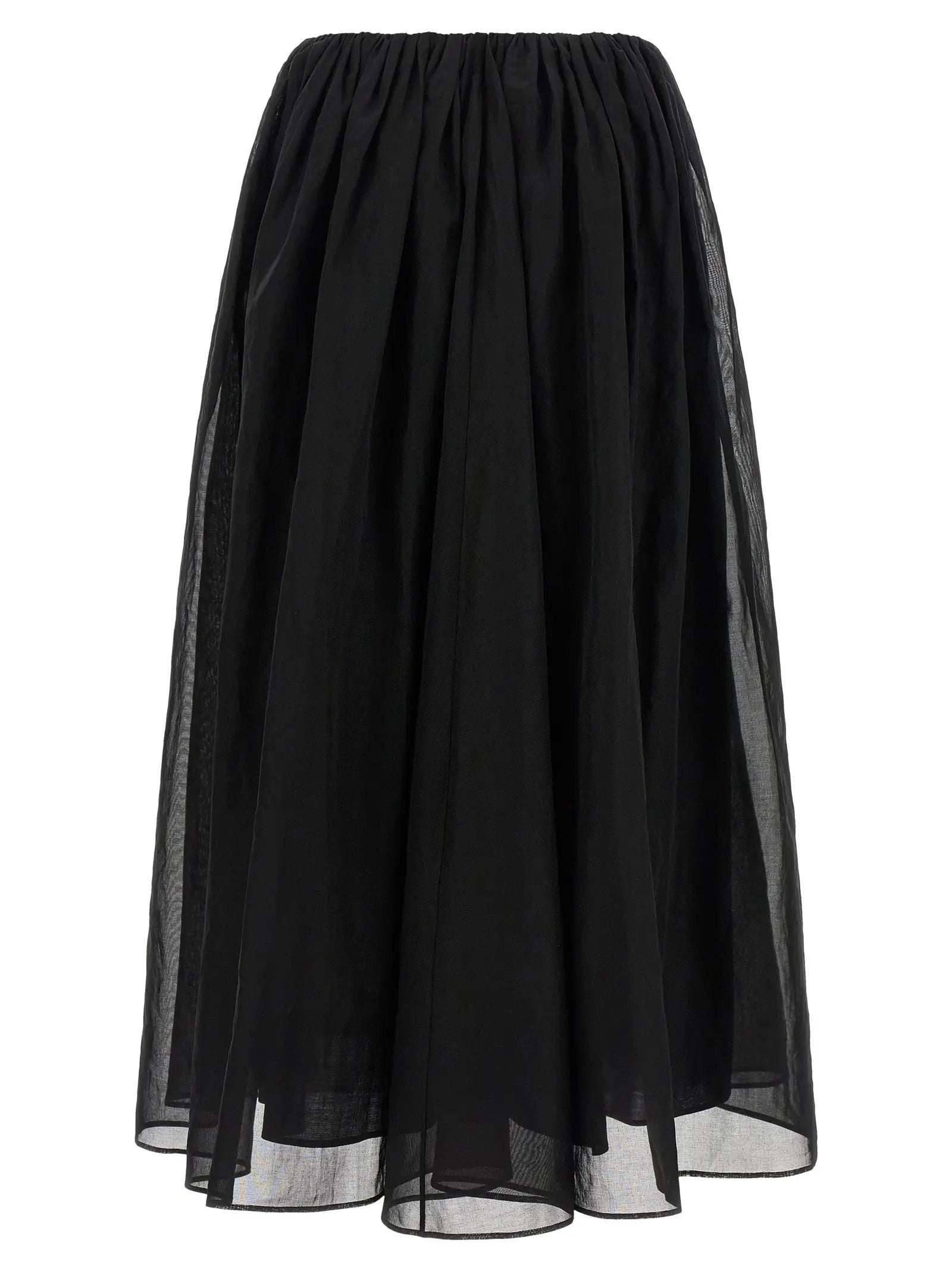 Brunello Cucinelli Black Cotton Mini Skirt