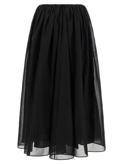Brunello Cucinelli Black Cotton Mini Skirt