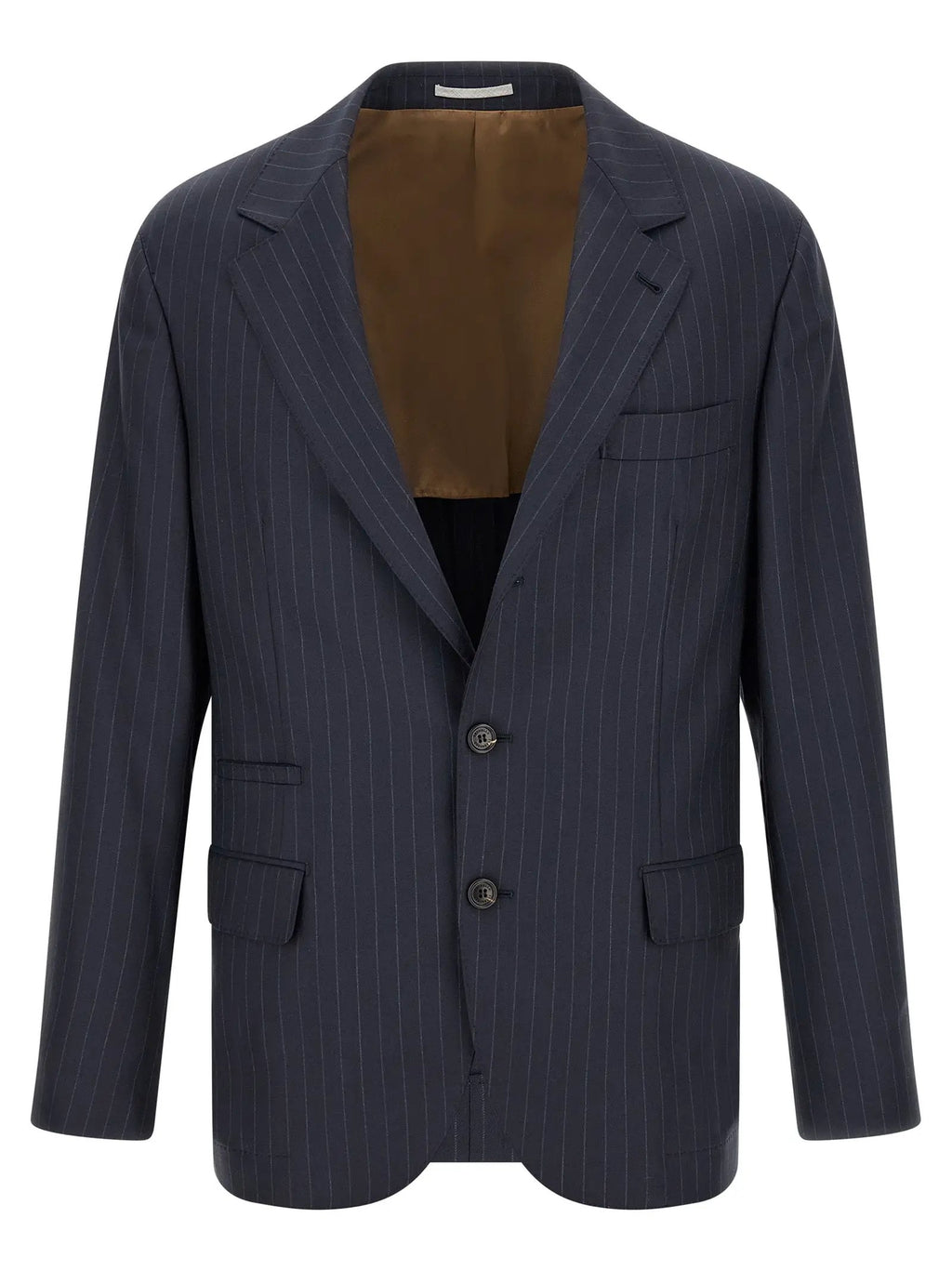 Brunello Cucinelli Blue Virgin Wool Blazer