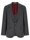 Brunello Cucinelli Gray Wool Blazer