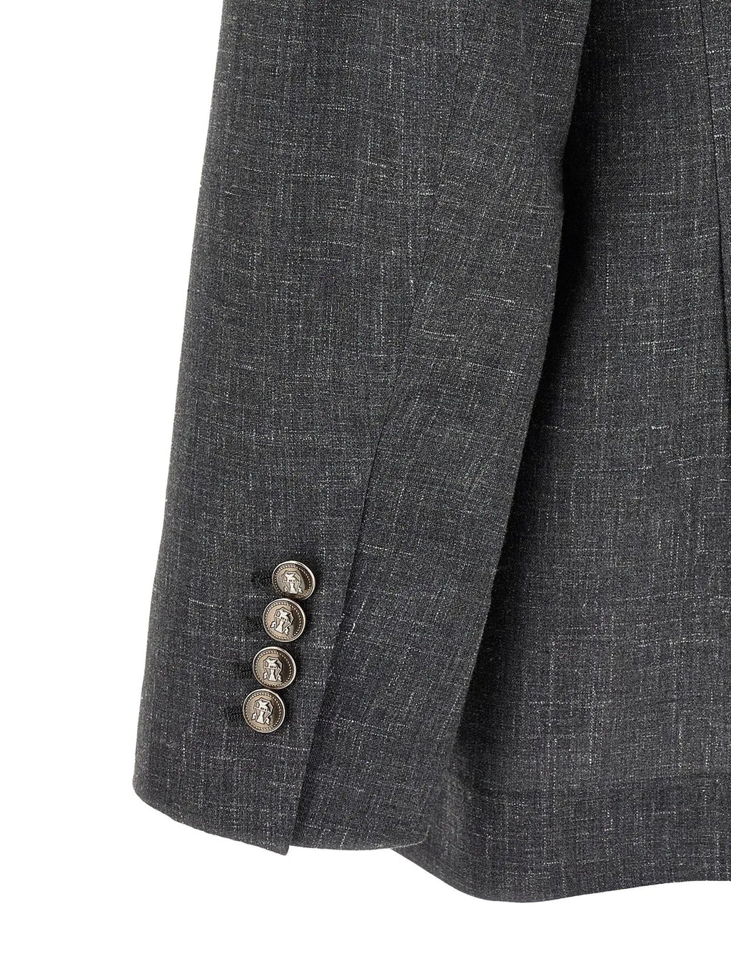 Brunello Cucinelli Gray Wool Blazer