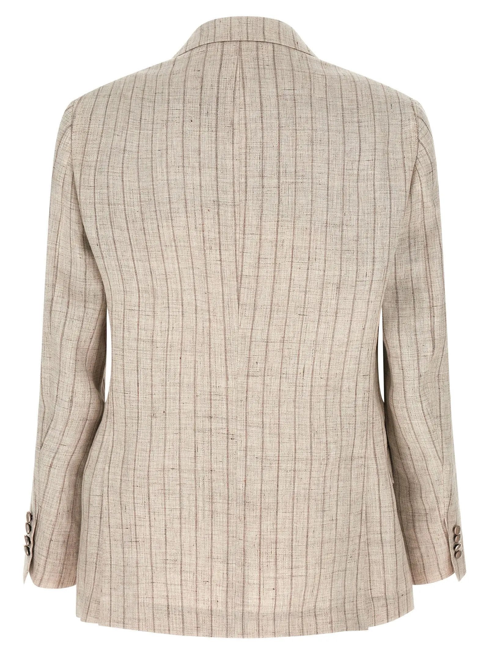 Brunello Cucinelli Gray Linen Blazer