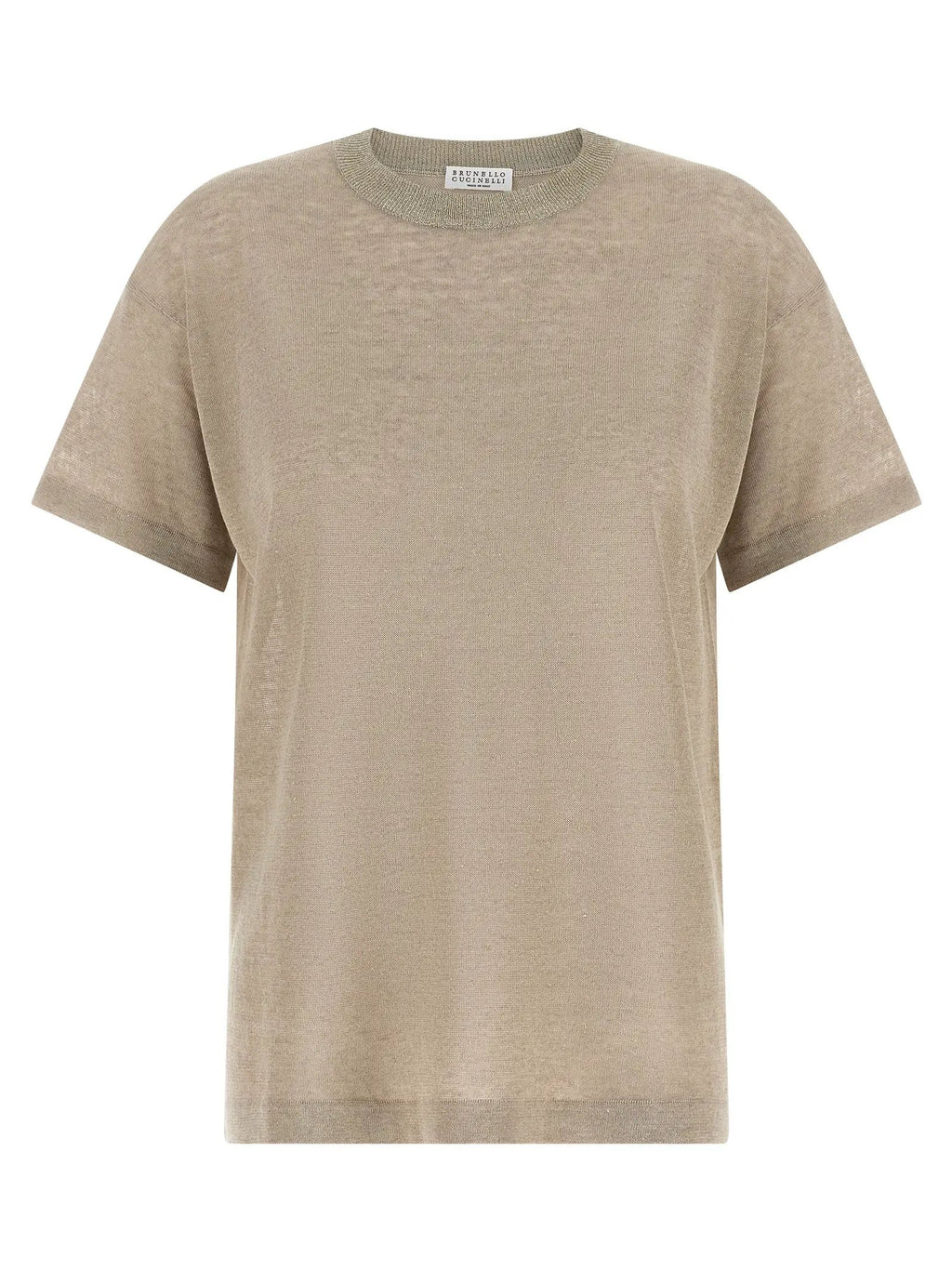 Brunello Cucinelli Beige Linen Cardigan