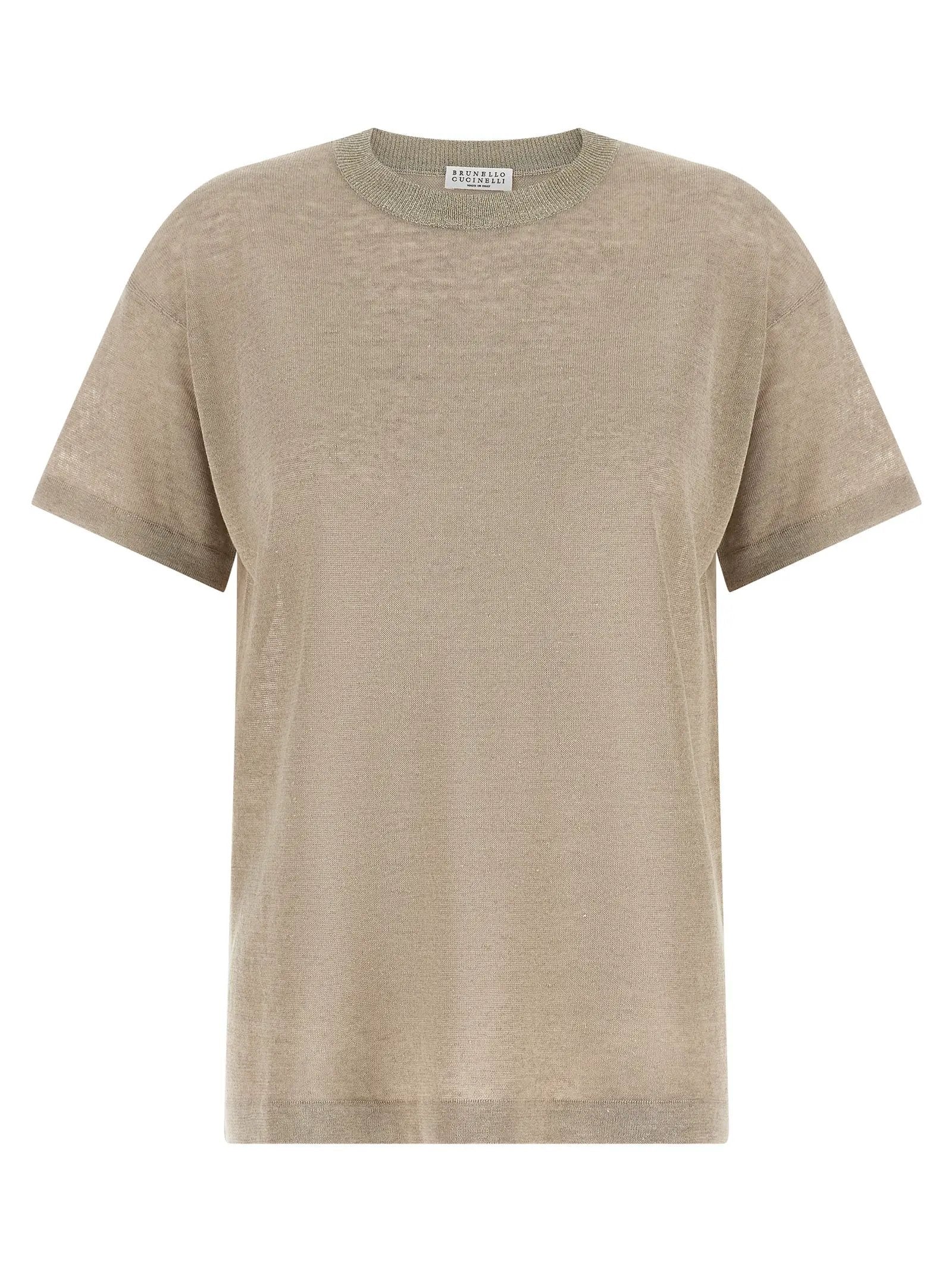 Brunello Cucinelli Beige Linen Cardigan