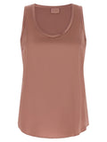 Brunello Cucinelli Multicolor Silk Sleeveles T-Shirt