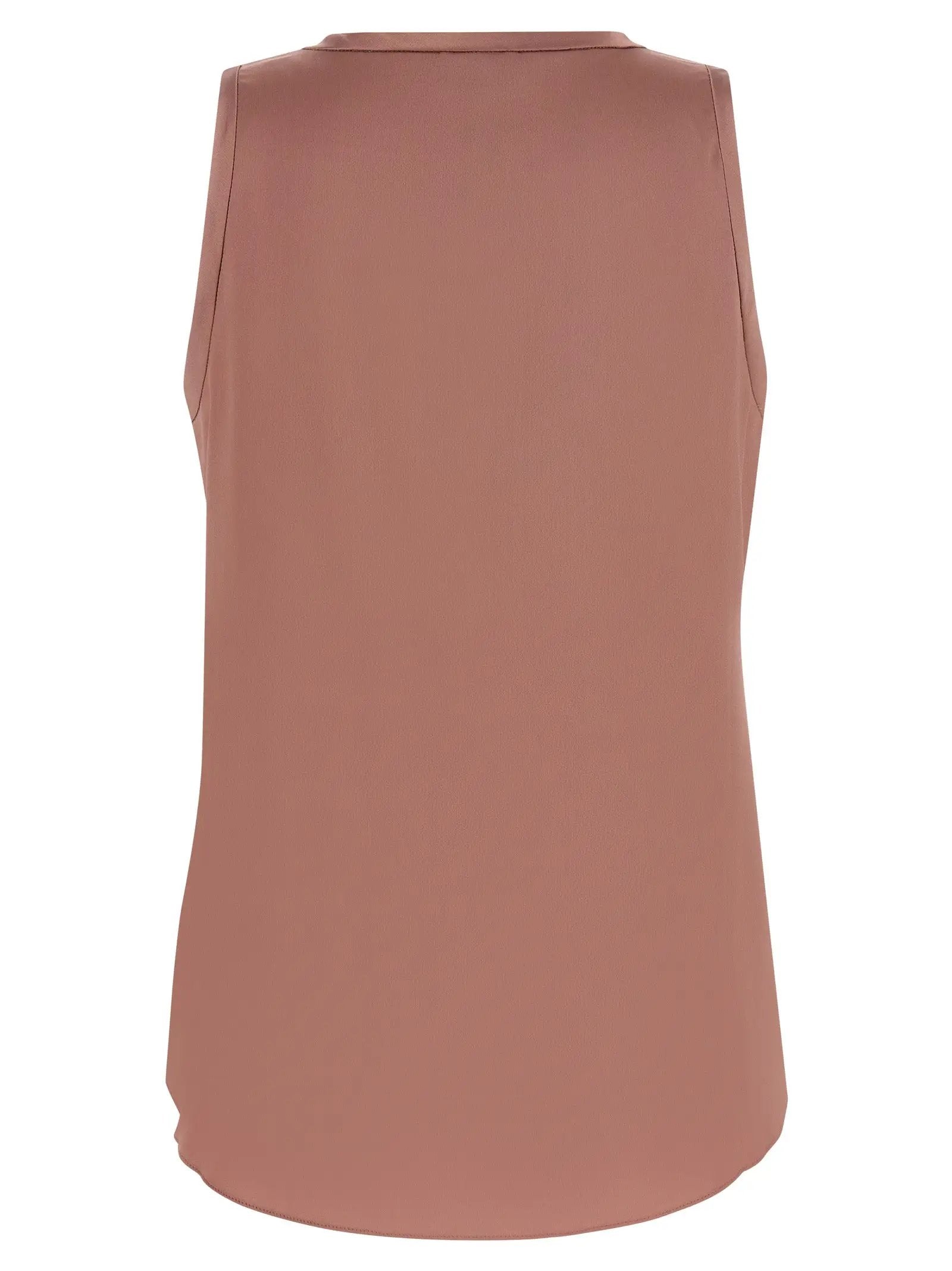 Brunello Cucinelli Multicolor Silk Sleeveles T-Shirt