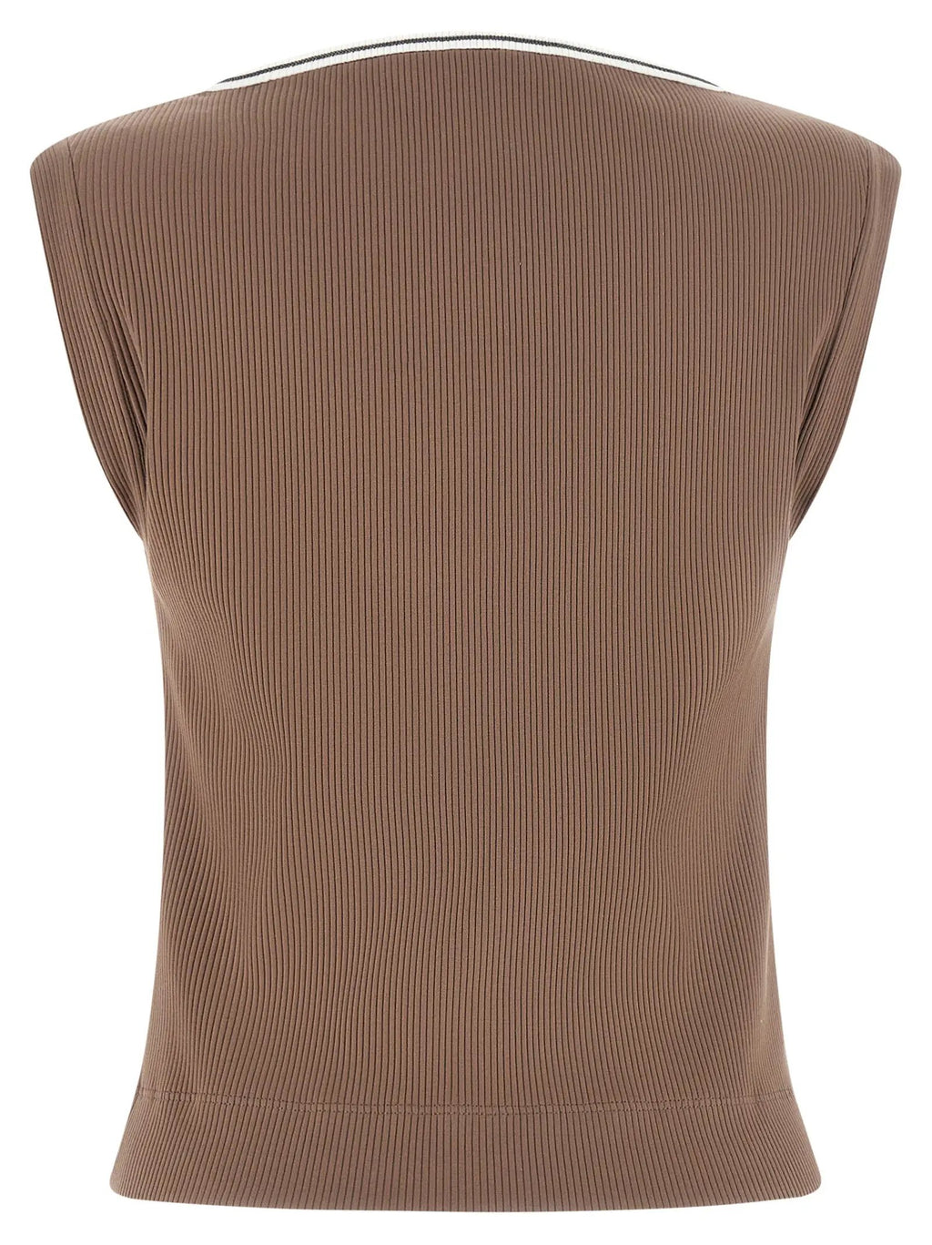Débardeurs Brunello Cucinelli en coton marron