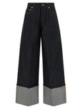 Givenchy Blue Cotton Flared Jeans