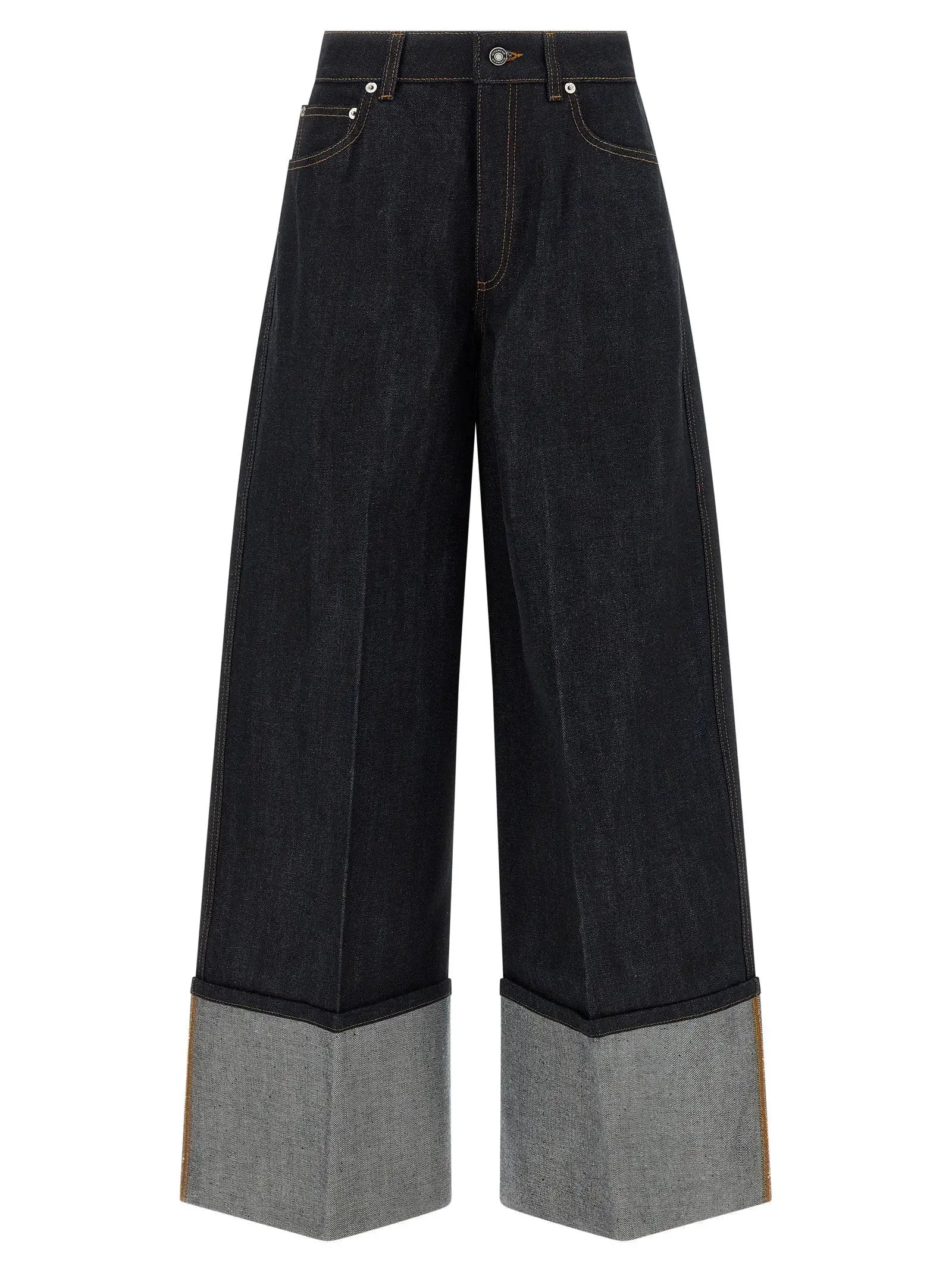Givenchy Blue Cotton Flared Jeans