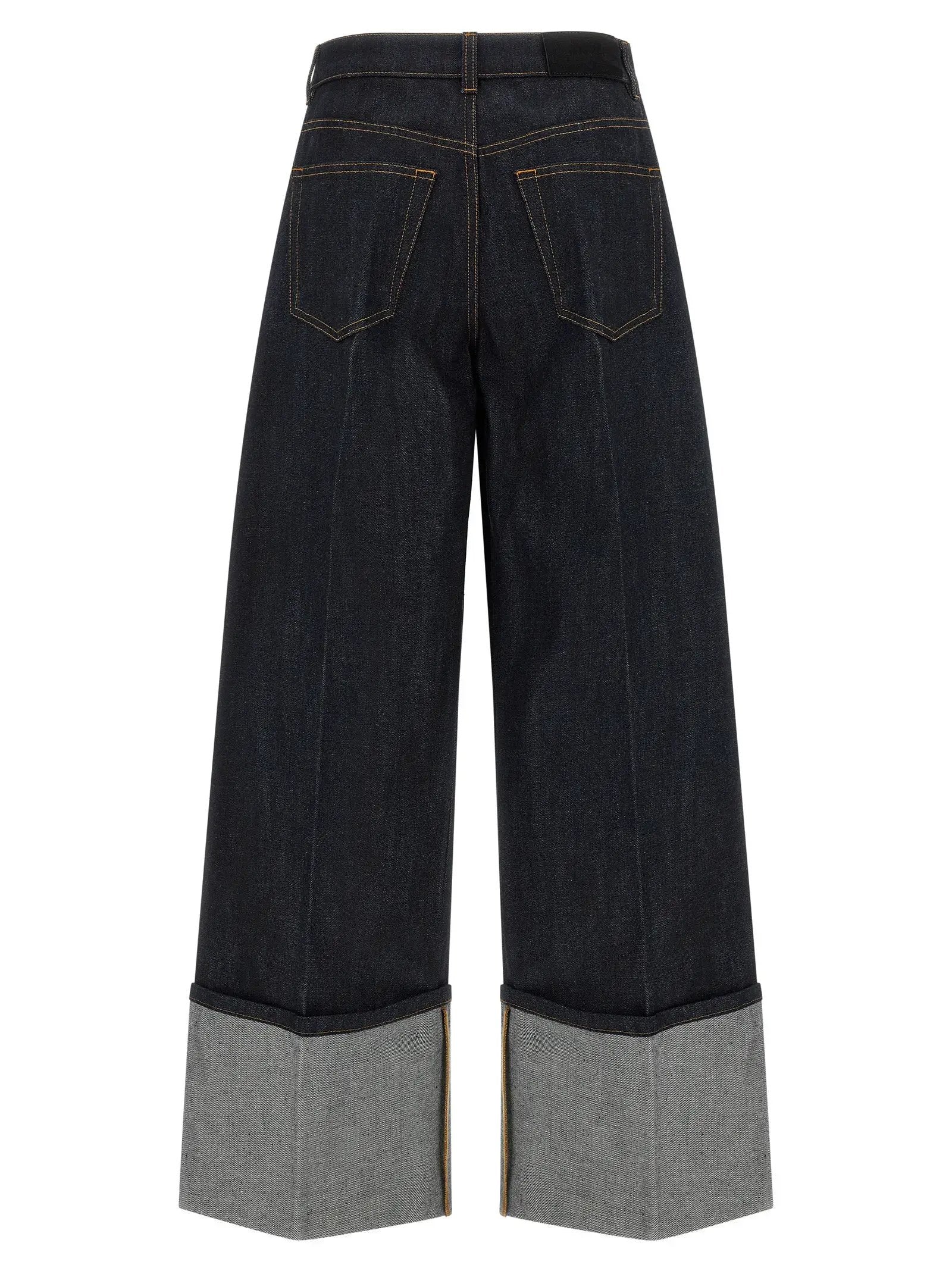 Givenchy Blue Cotton Flared Jeans