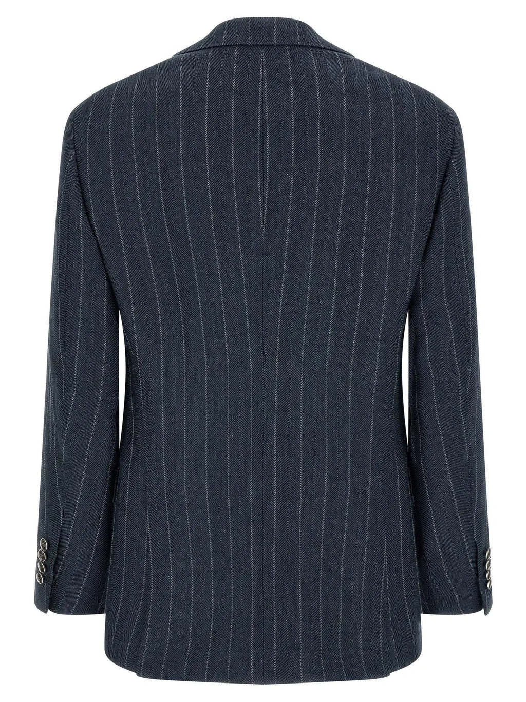 Brunello Cucinelli Blue Hemp Blazer
