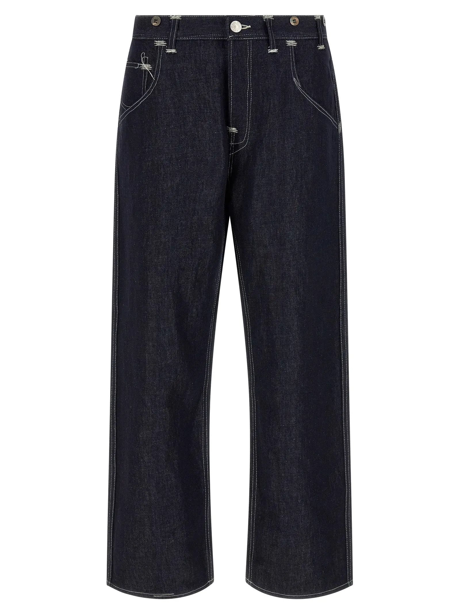 Junya Watanabe Blue Cotton Straight-Leg Jeans