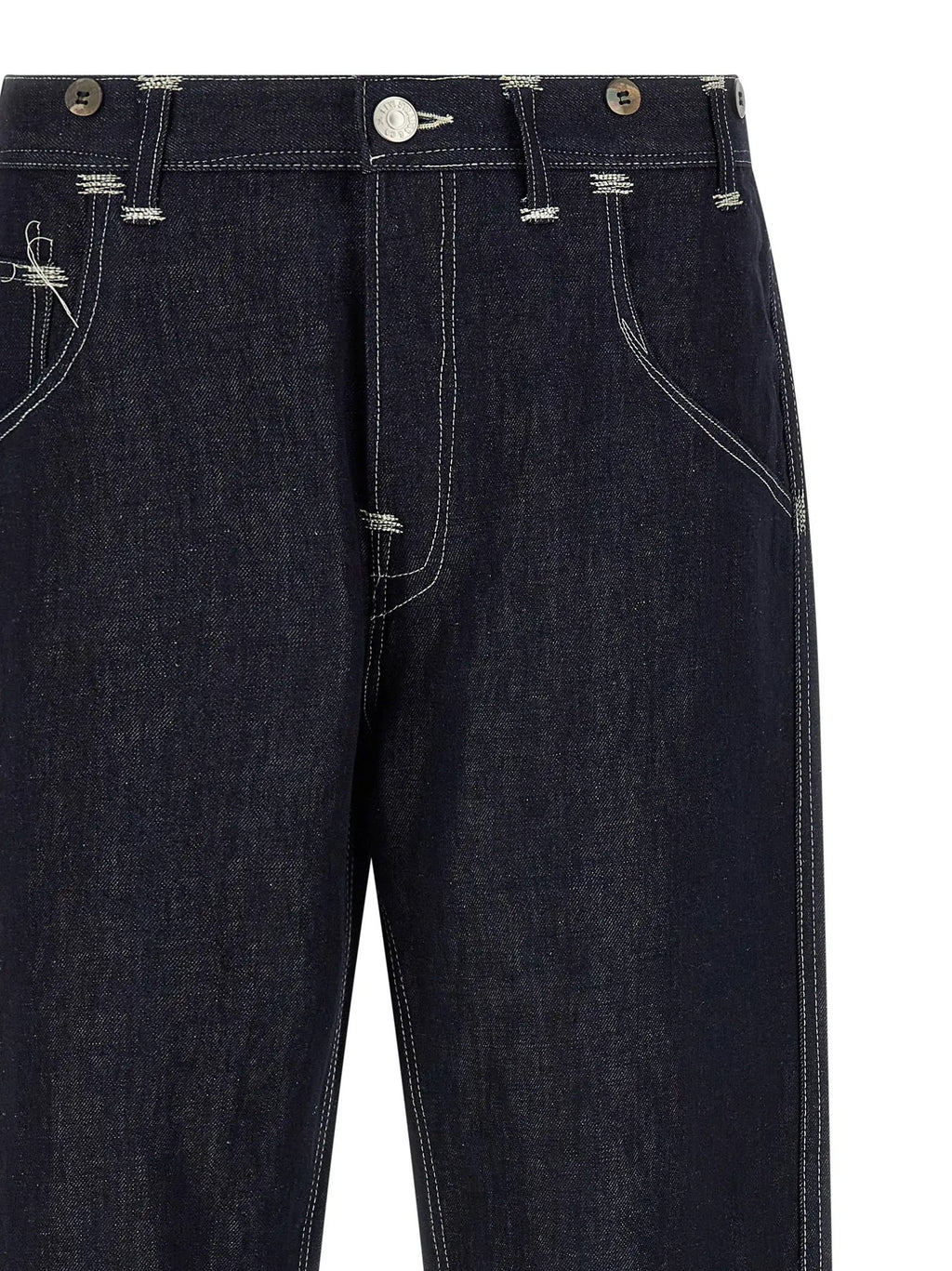 Junya Watanabe Blue Cotton Straight-Leg Jeans