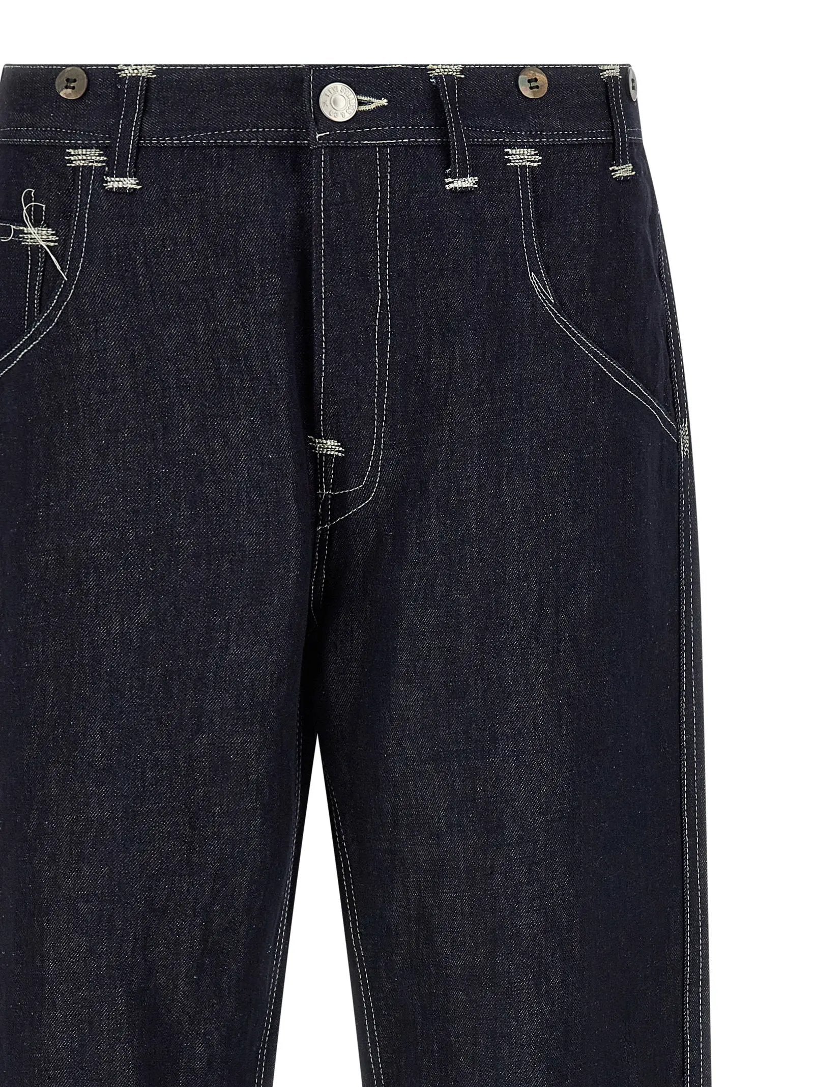 Junya Watanabe Blue Cotton Straight-Leg Jeans