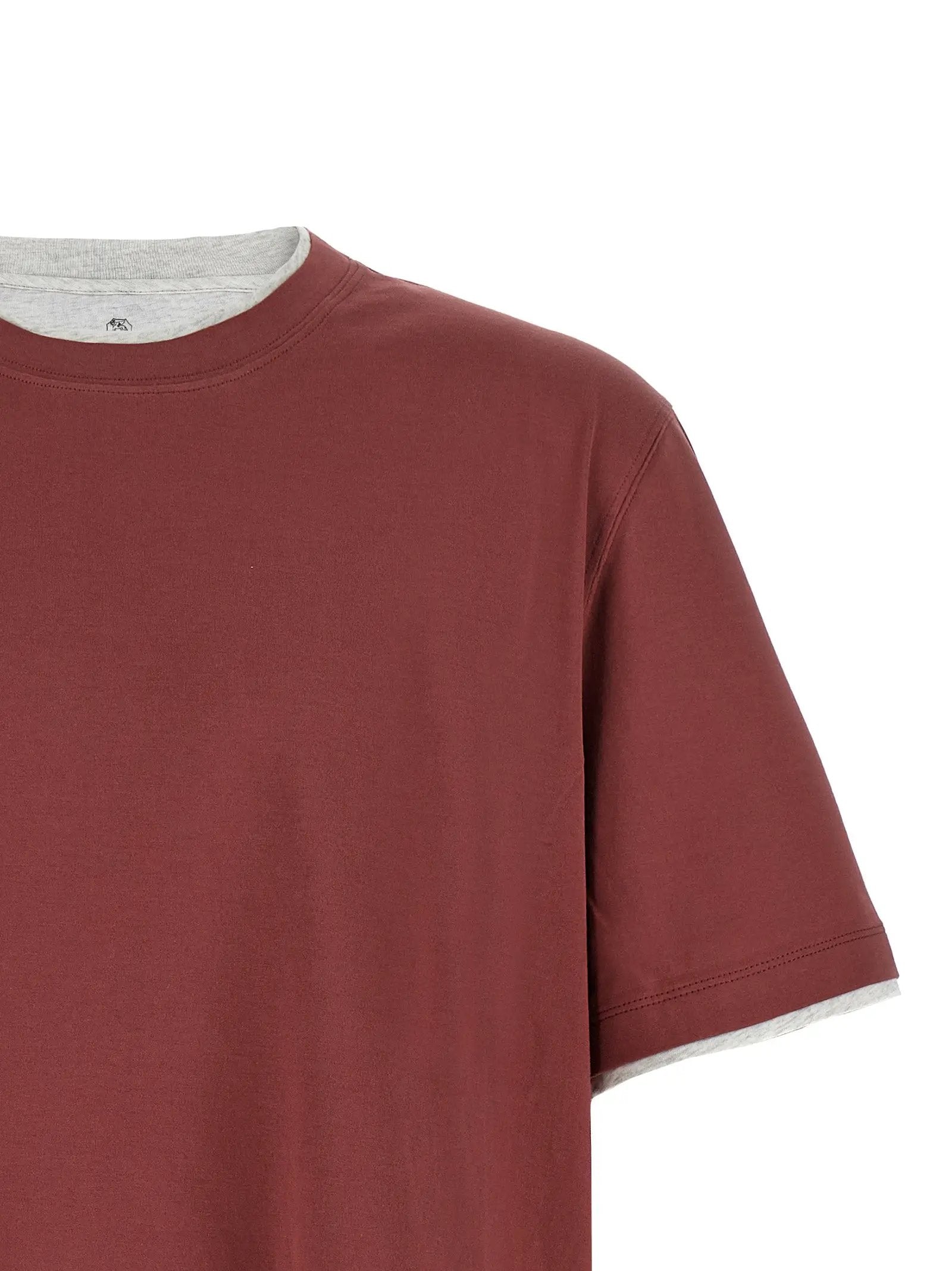 Brunello Cucinelli Multicolor Cotton T-Shirt