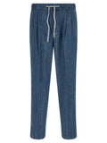 Brunello Cucinelli Blue Cotton Relaxed Fit Jeans