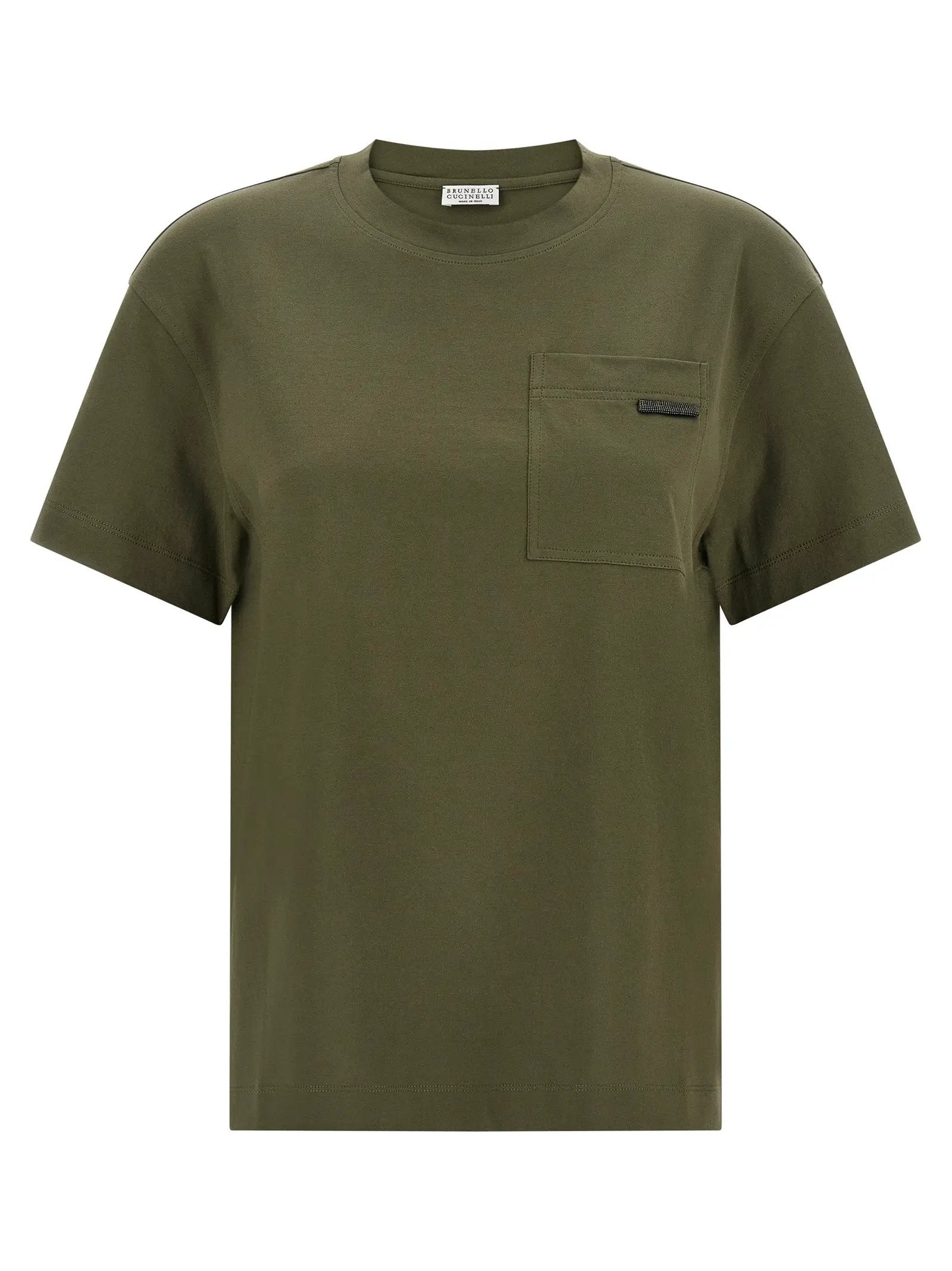 Brunello Cucinelli Bicolor Cotton T-Shirt