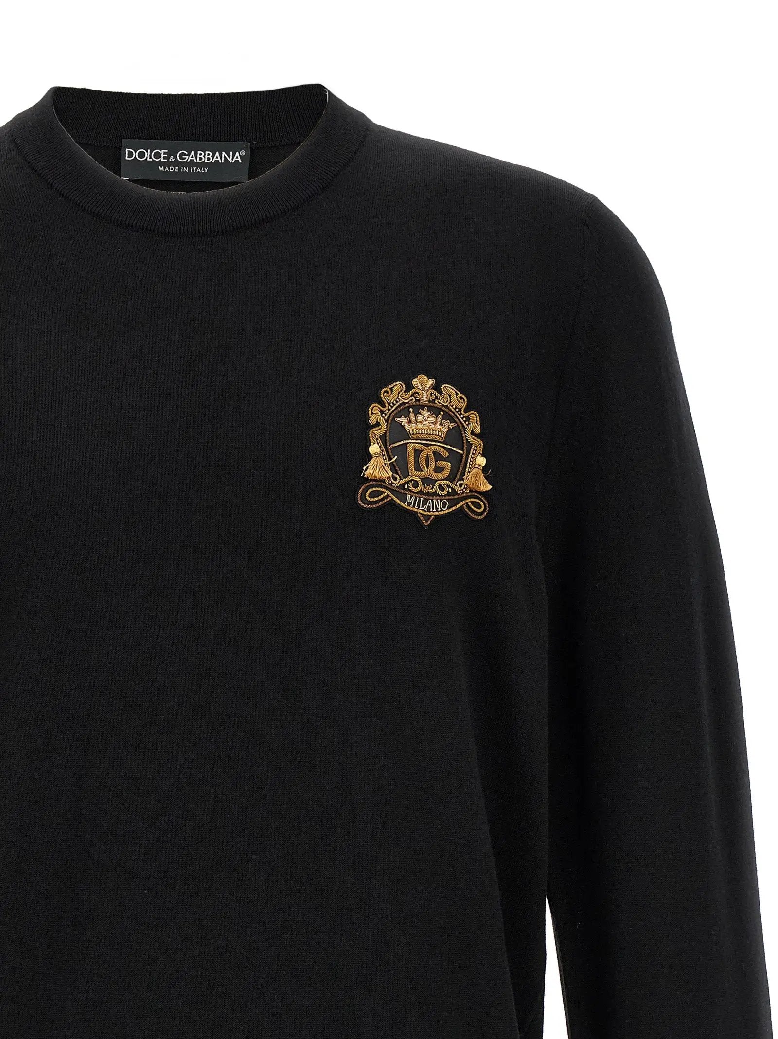 Cardigan Dolce & Gabbana en laine vierge noire