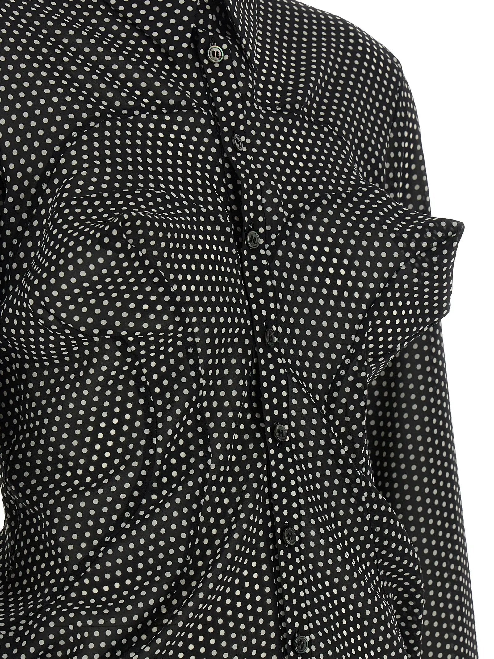 Junya Watanabe Bicolor Polyester Blouse