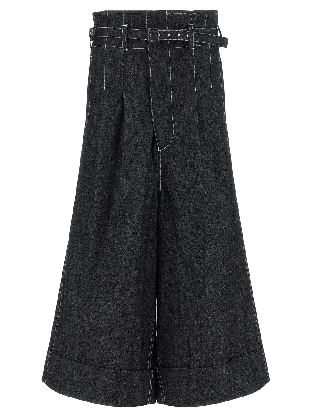Junya Watanabe Black Cotton Bermuda Shorts