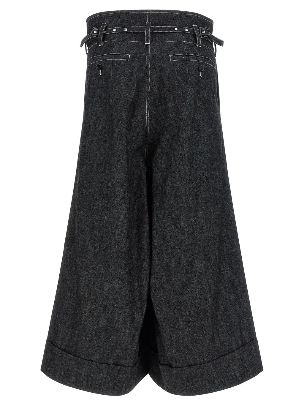 Junya Watanabe Black Cotton Bermuda Shorts