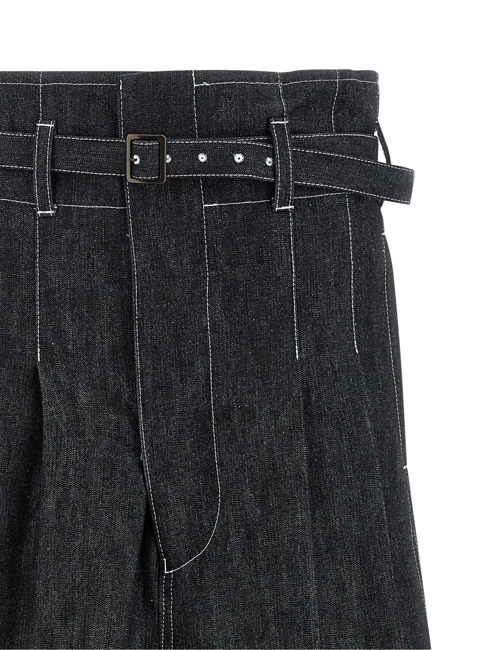 Junya Watanabe Black Cotton Bermuda Shorts