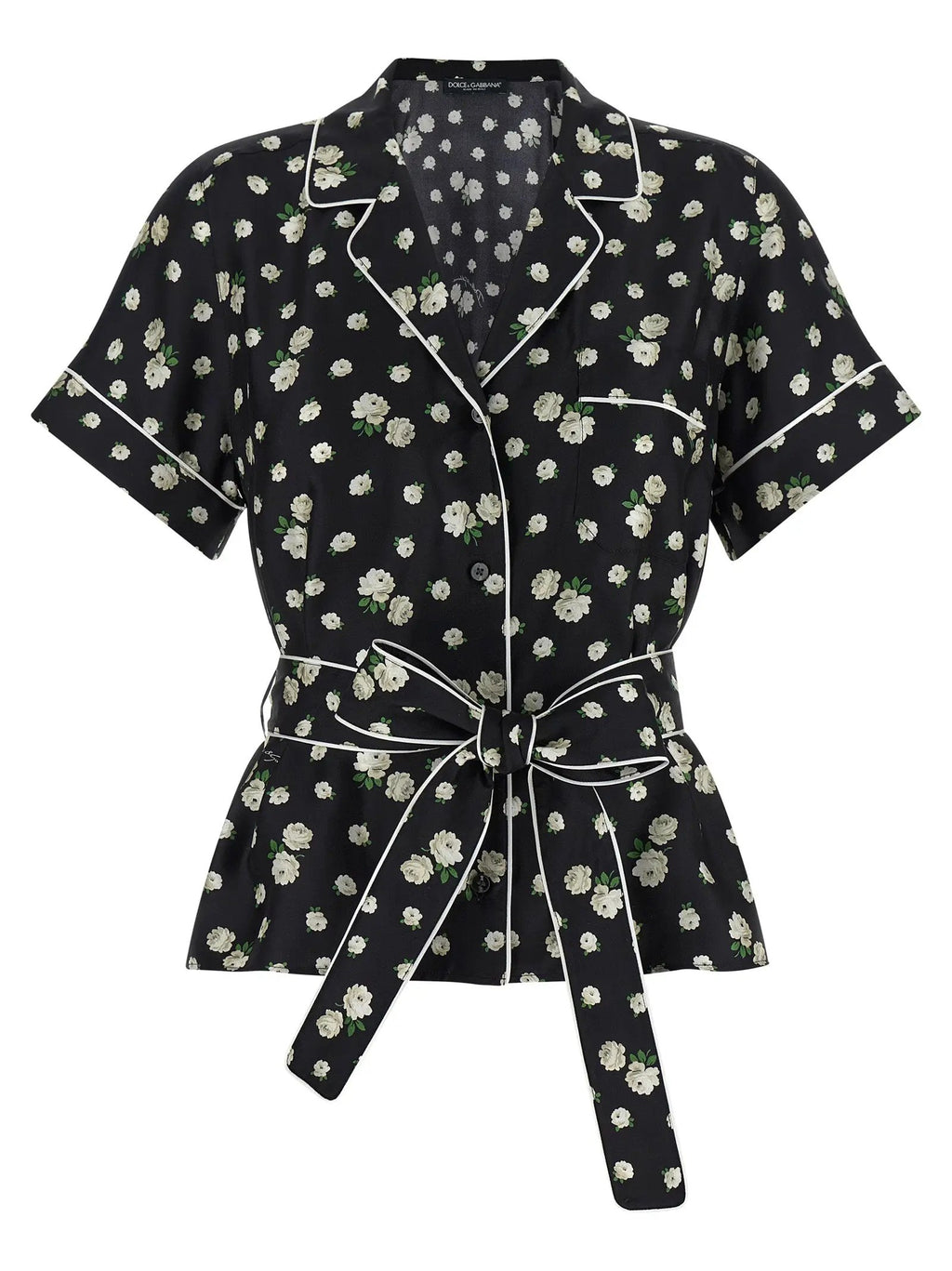 Dolce & Gabbana Black Silk Blouse