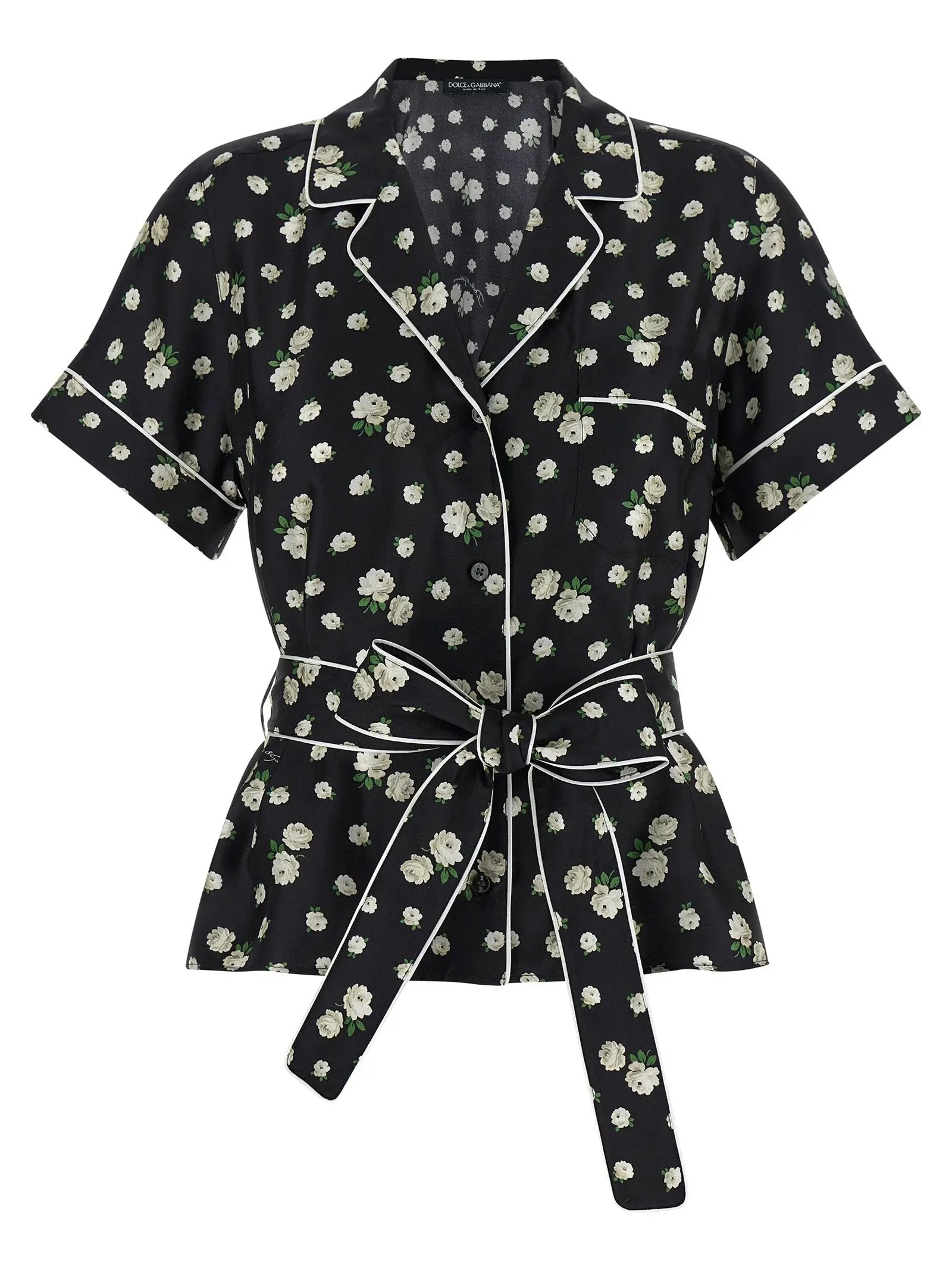 Dolce & Gabbana Black Silk Blouse