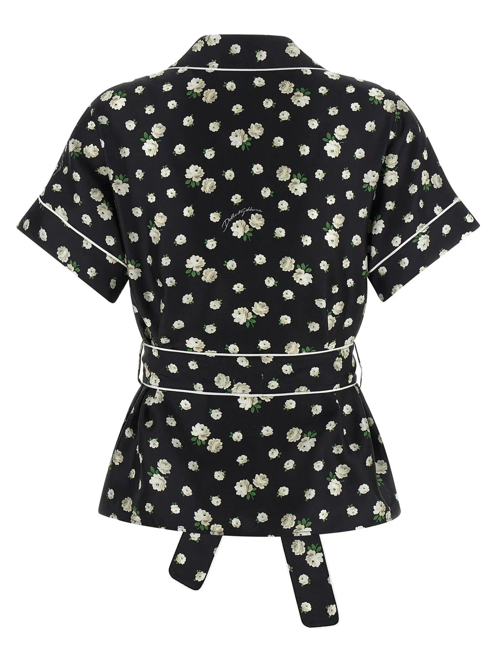Dolce & Gabbana Black Silk Blouse
