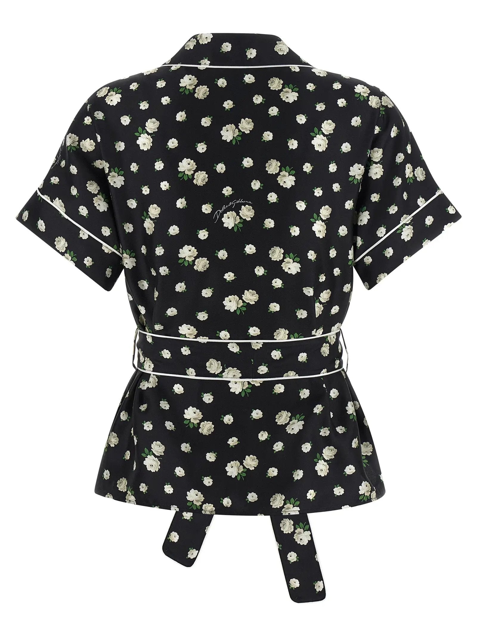Dolce & Gabbana Black Silk Blouse
