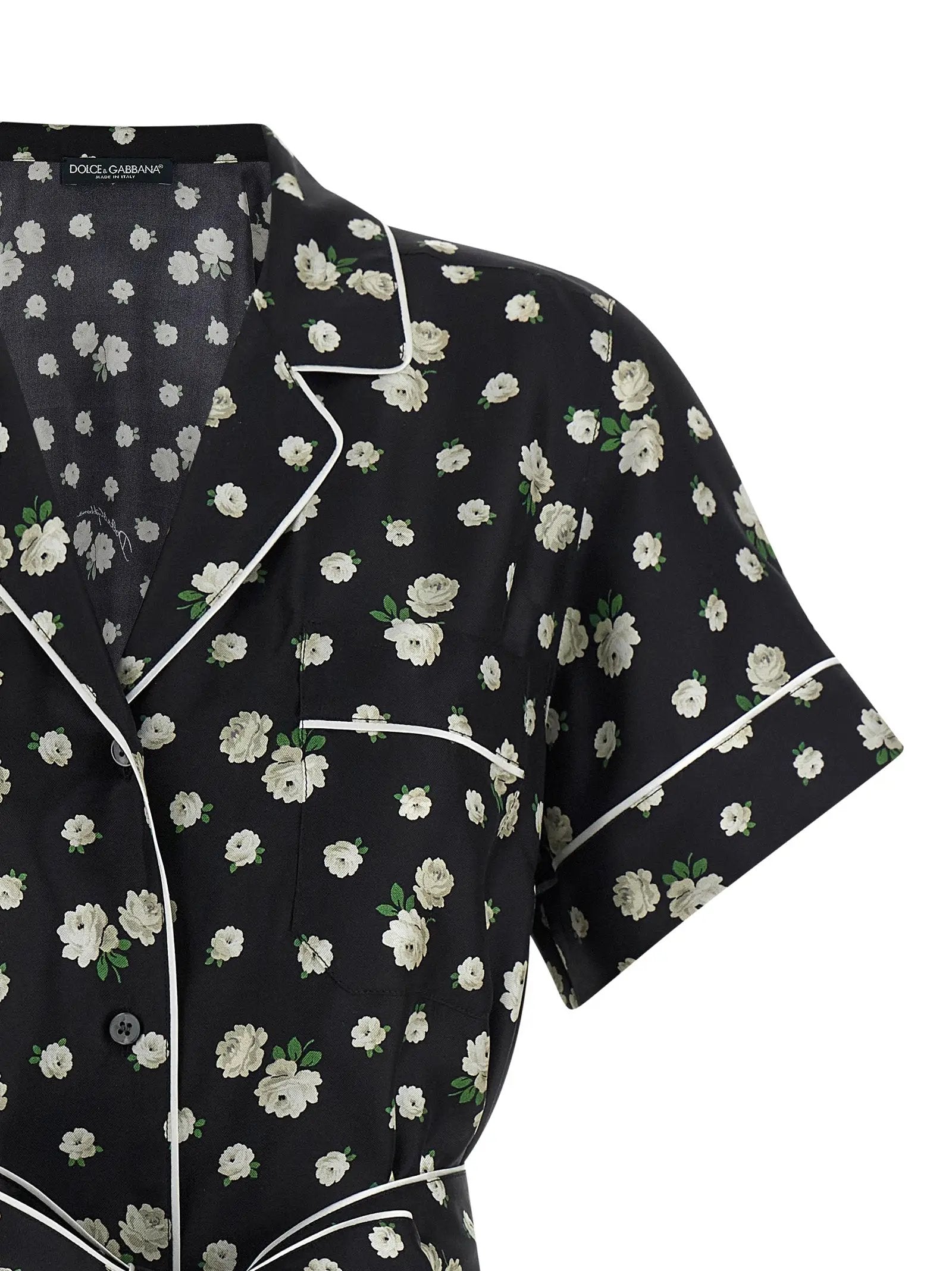 Dolce & Gabbana Black Silk Blouse