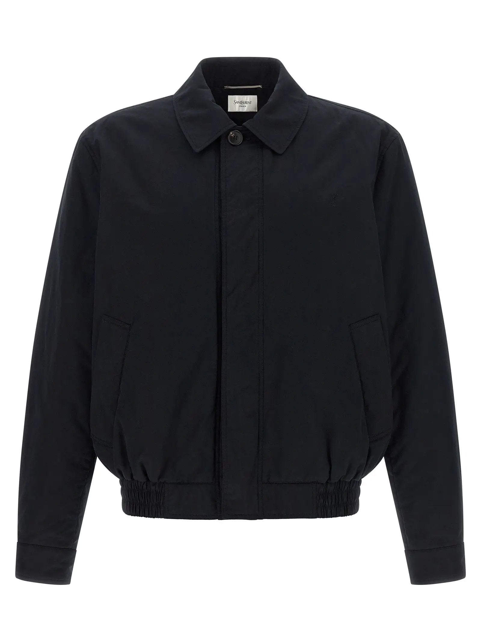 Saint Laurent Black Cotton Shell Jacket
