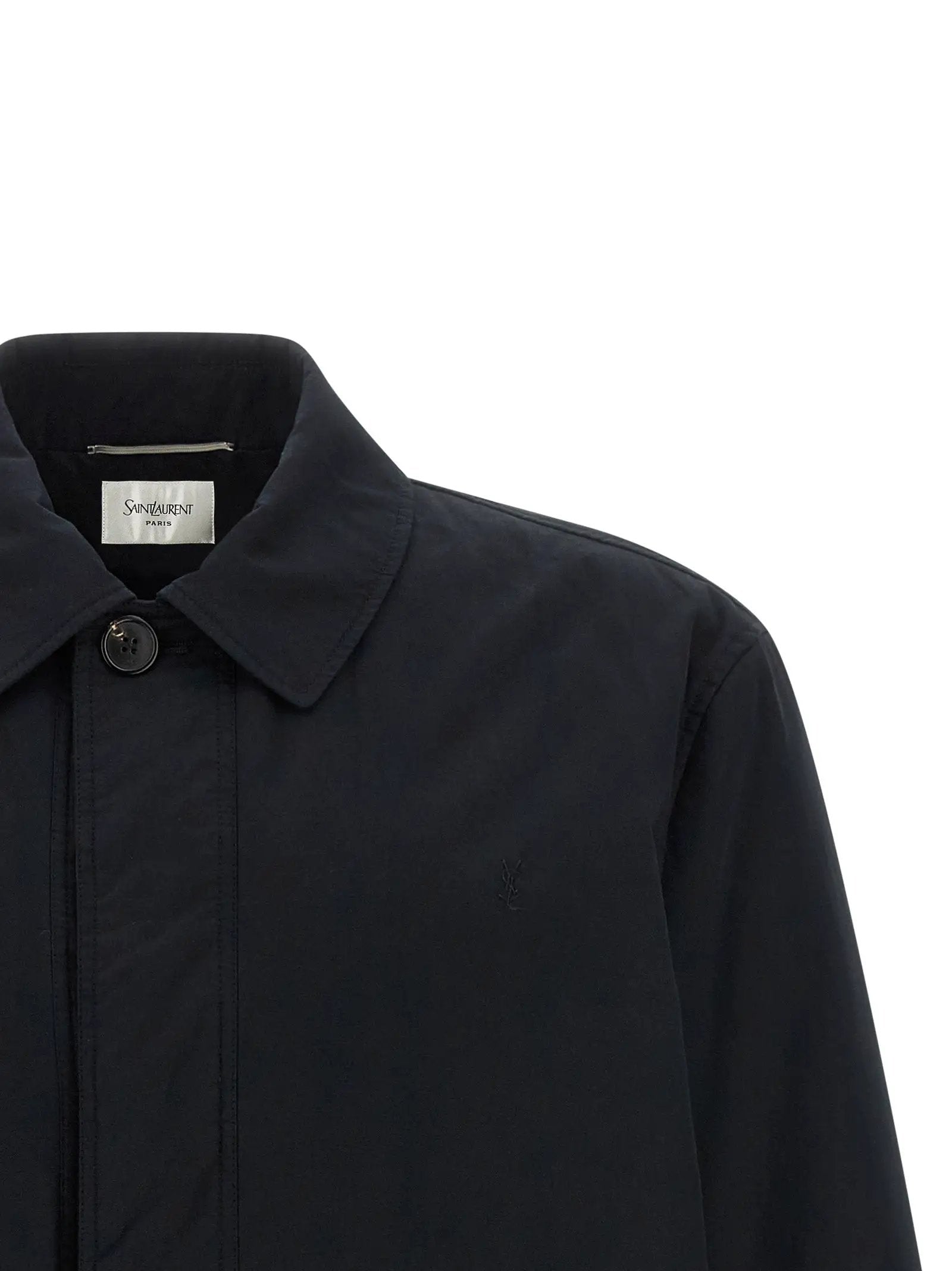 Saint Laurent Black Cotton Shell Jacket