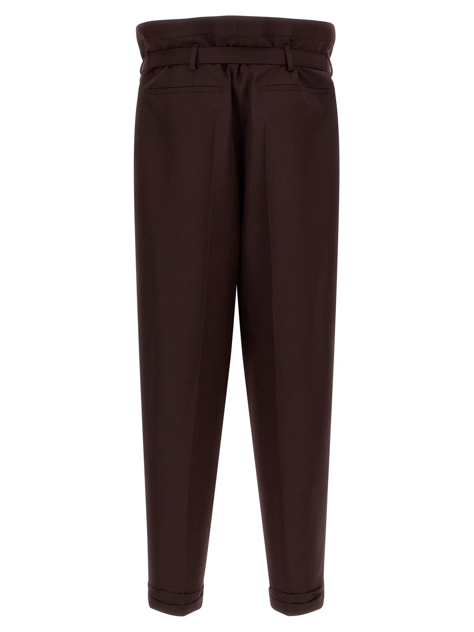 Saint Laurent Purple Wool Casual Pants