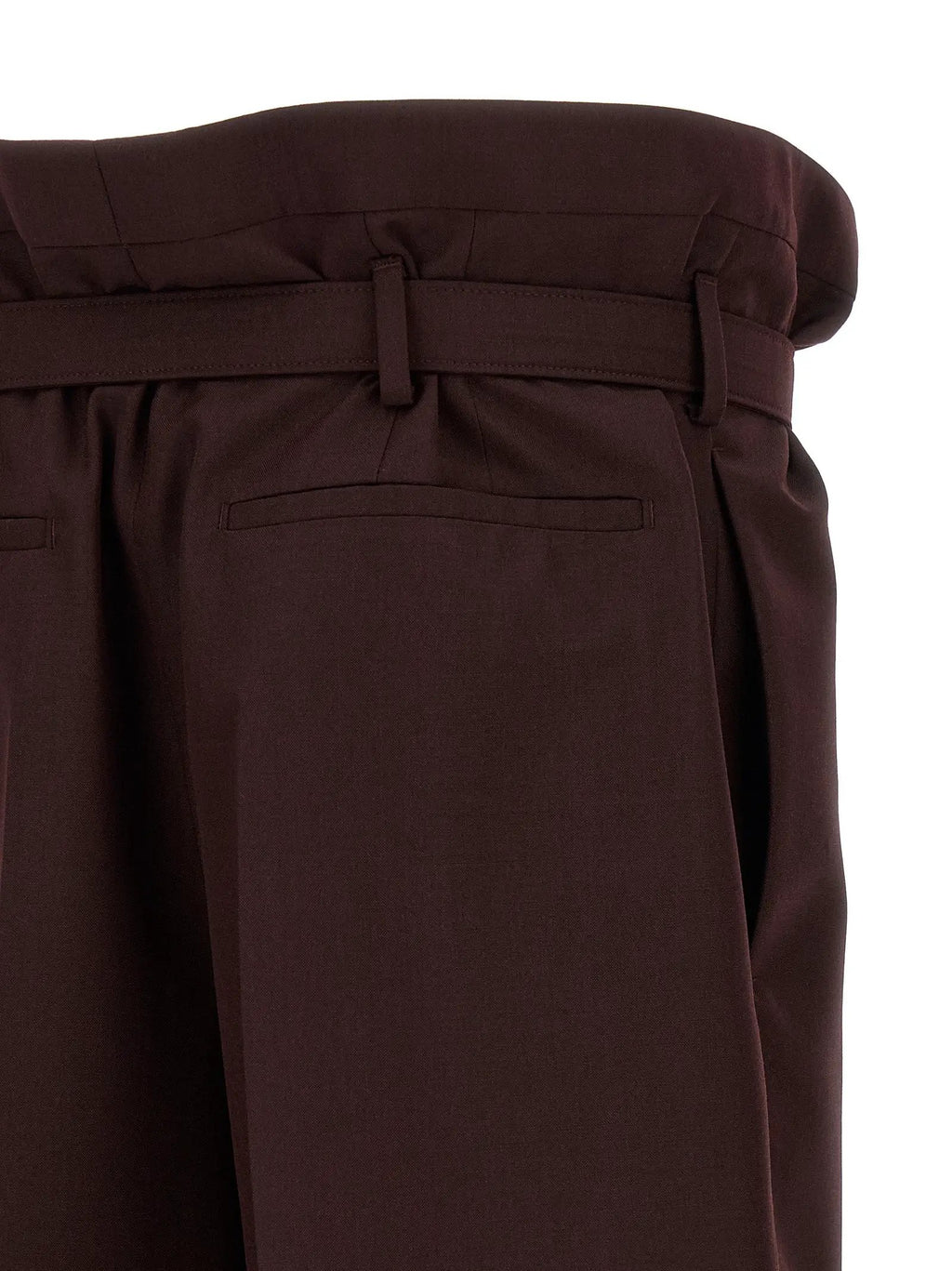 Saint Laurent Purple Wool Casual Pants