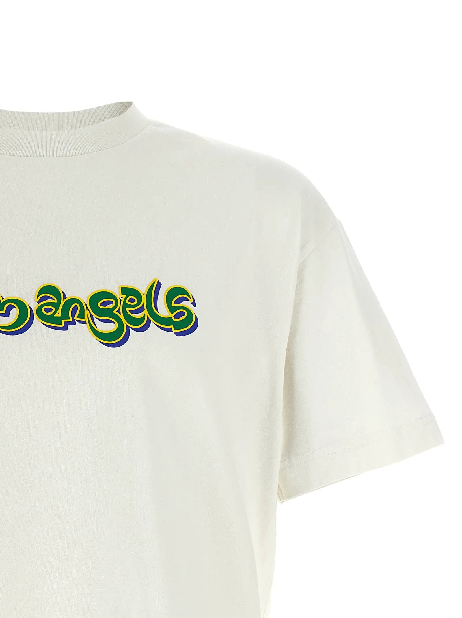 T-shirt en coton blanc Palm Angels