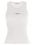 Givenchy White Cotton Sleeveles T-Shirt