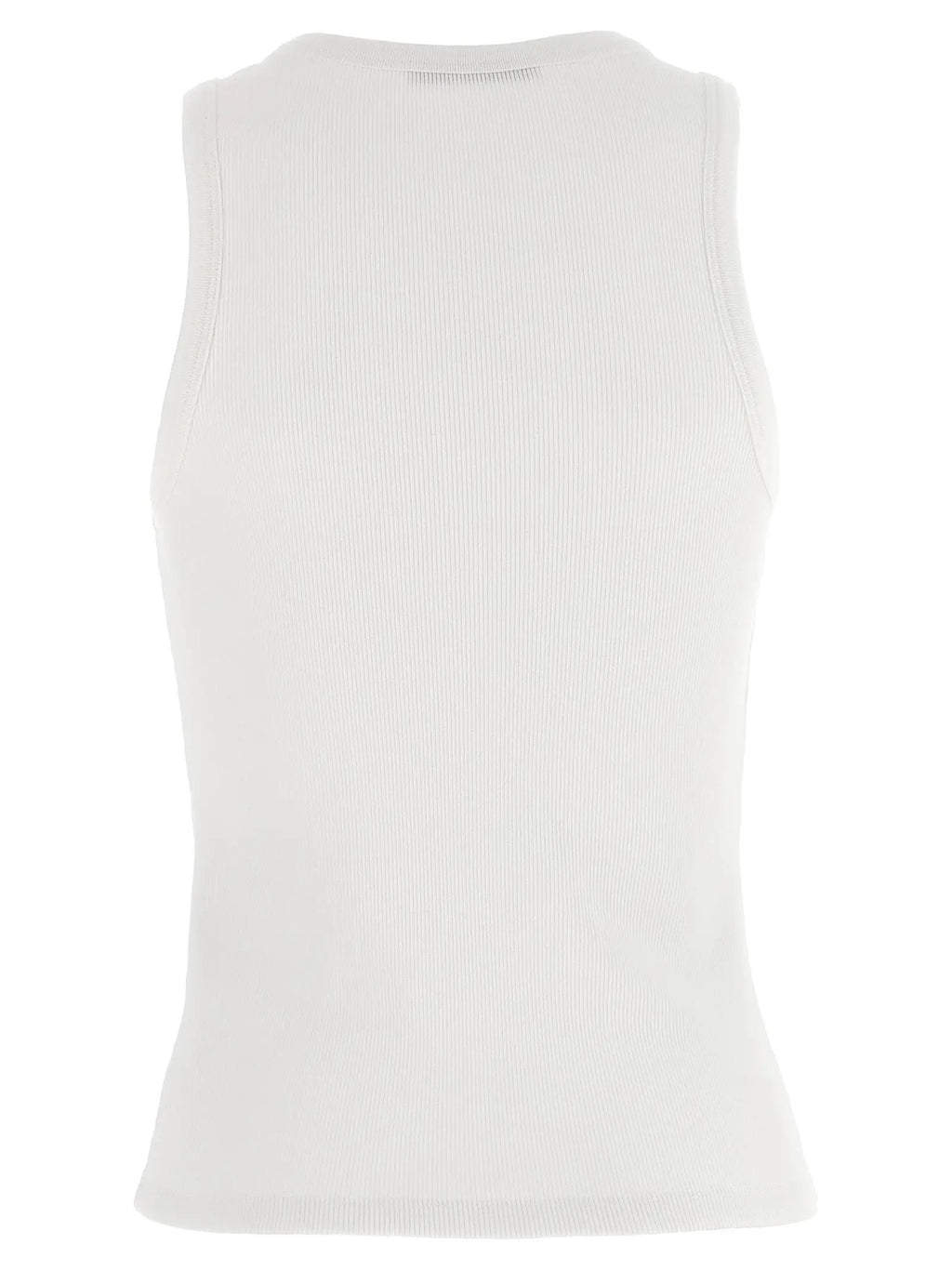 Givenchy White Cotton Sleeveles T-Shirt