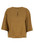 Max Mara Beige Linen Blouse