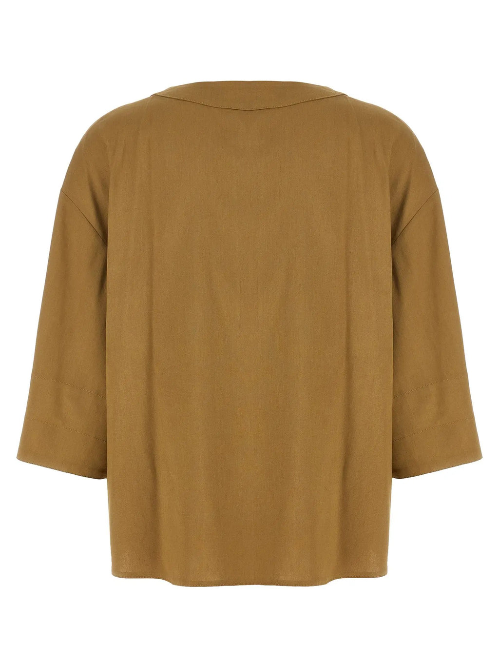 Max Mara Beige Linen Blouse