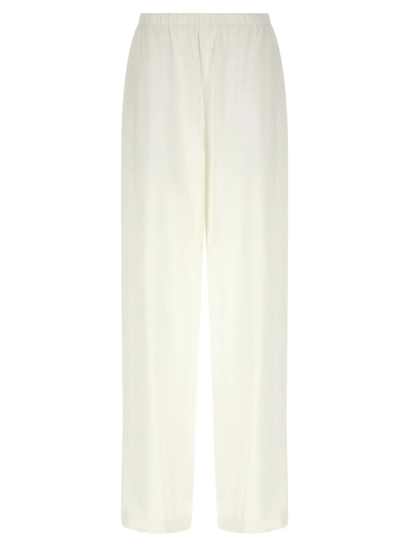 Max Mara White Linen Casual Pants