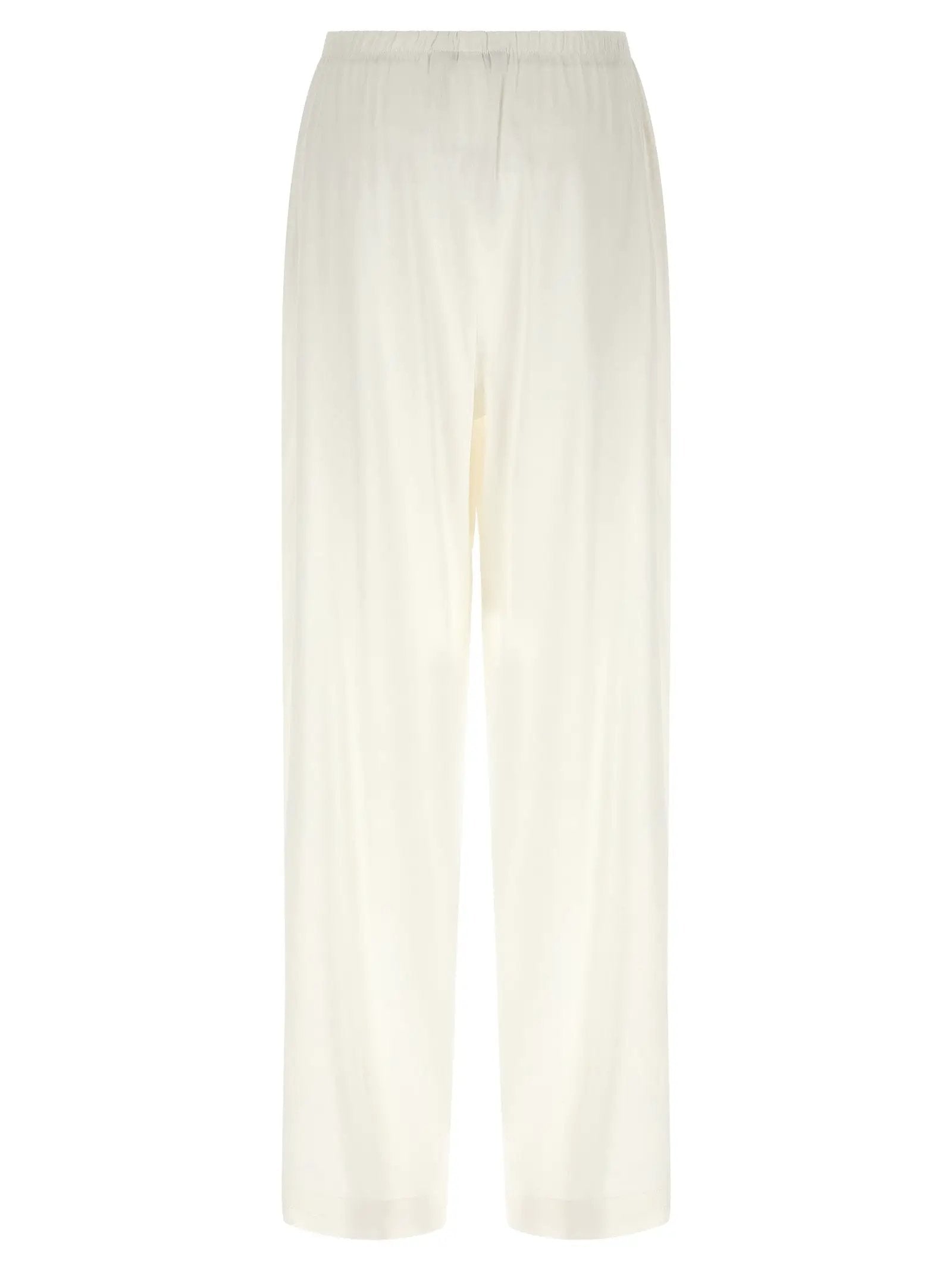 Max Mara White Linen Casual Pants
