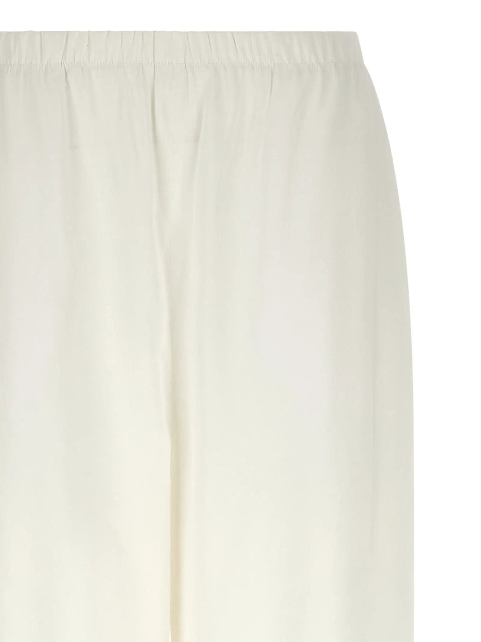 Max Mara White Linen Casual Pants