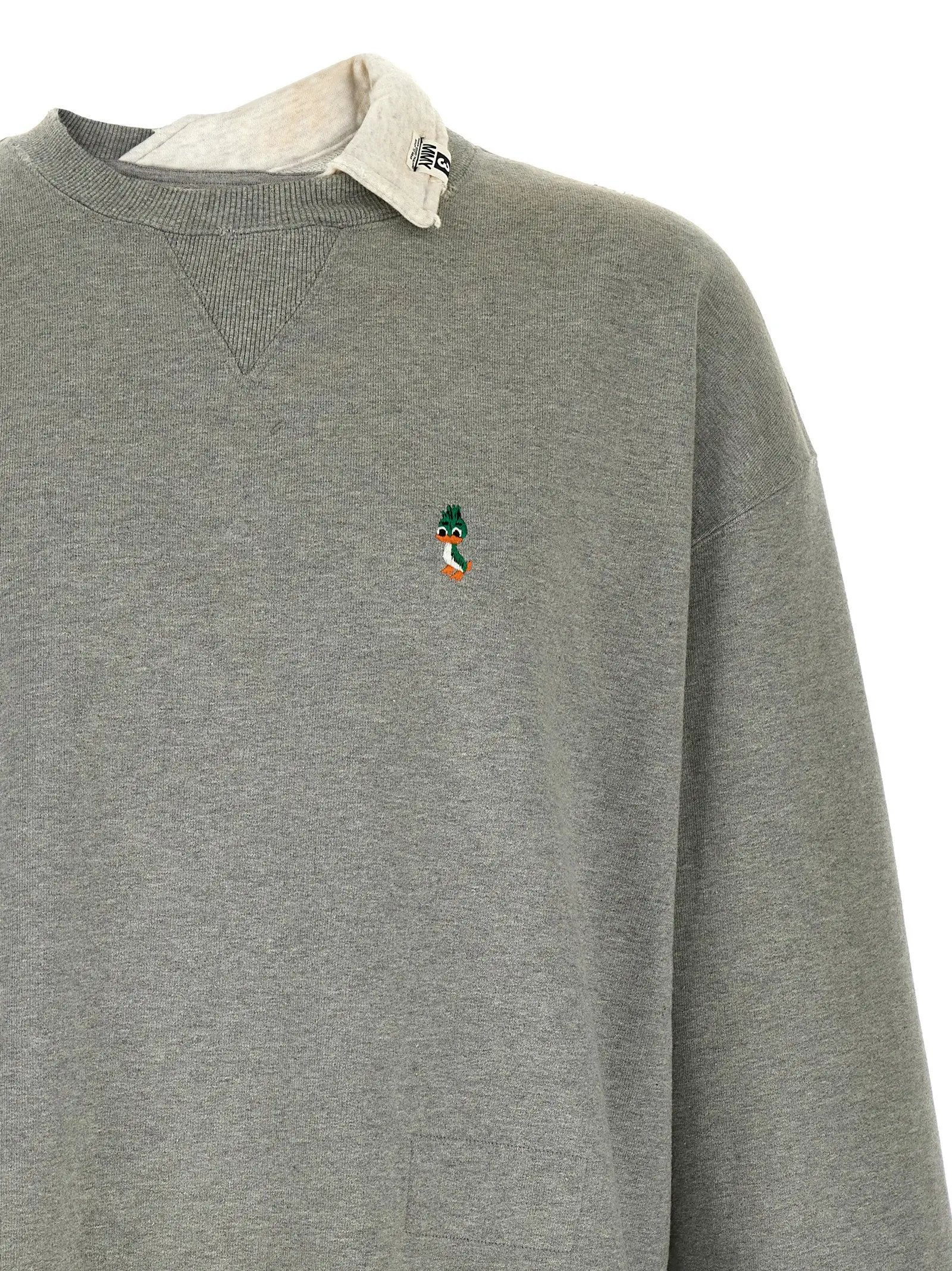 Maison Mihara Yasuhiro Gray Cotton Sweatshirt