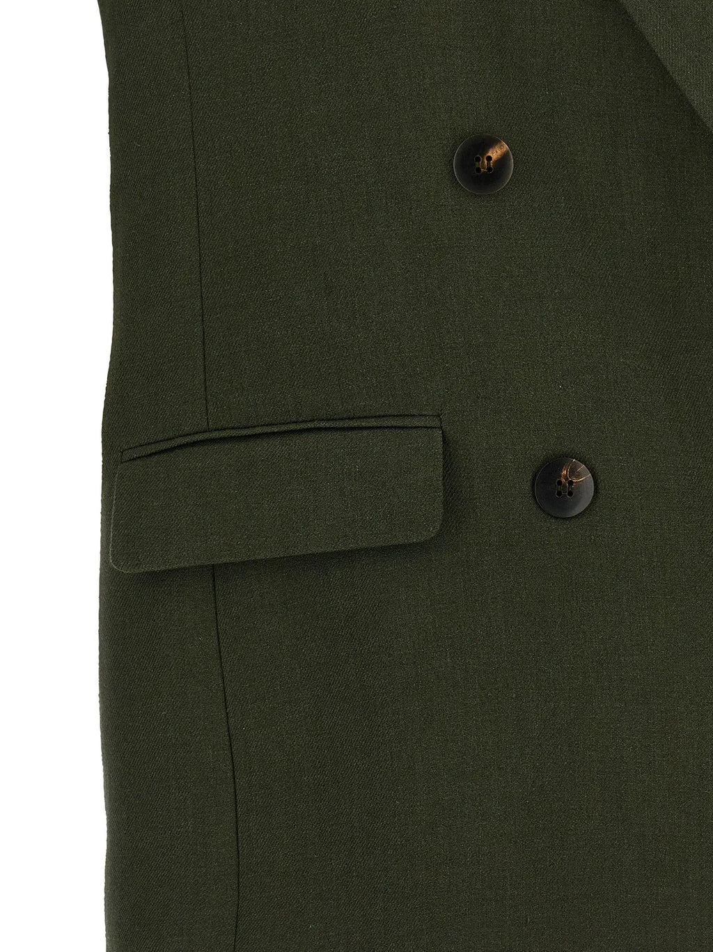 Max Mara Bicolor Linen Sleeveless Jacket