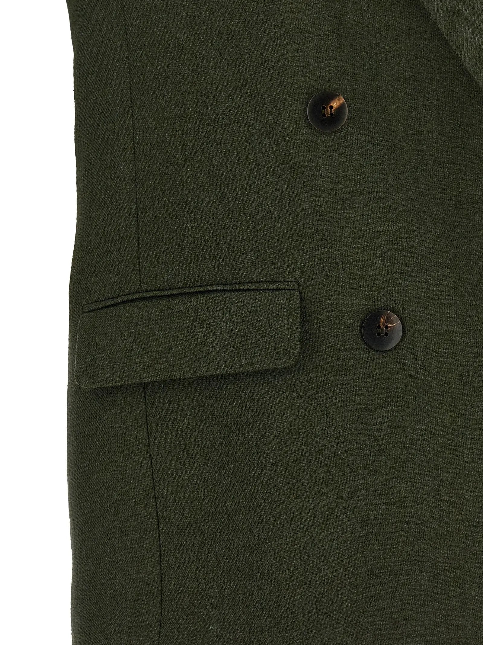 Max Mara Bicolor Linen Sleeveless Jacket