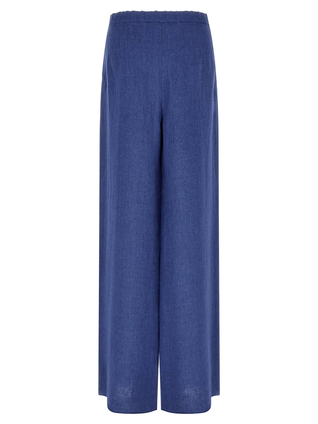 Max Mara Blue Linen Casual Pants
