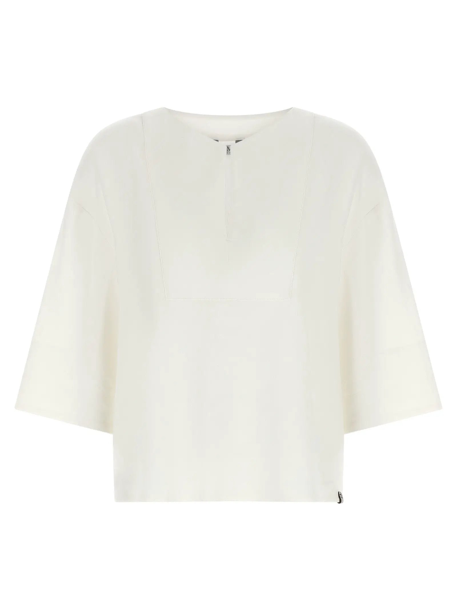 Max Mara White Linen Blouse