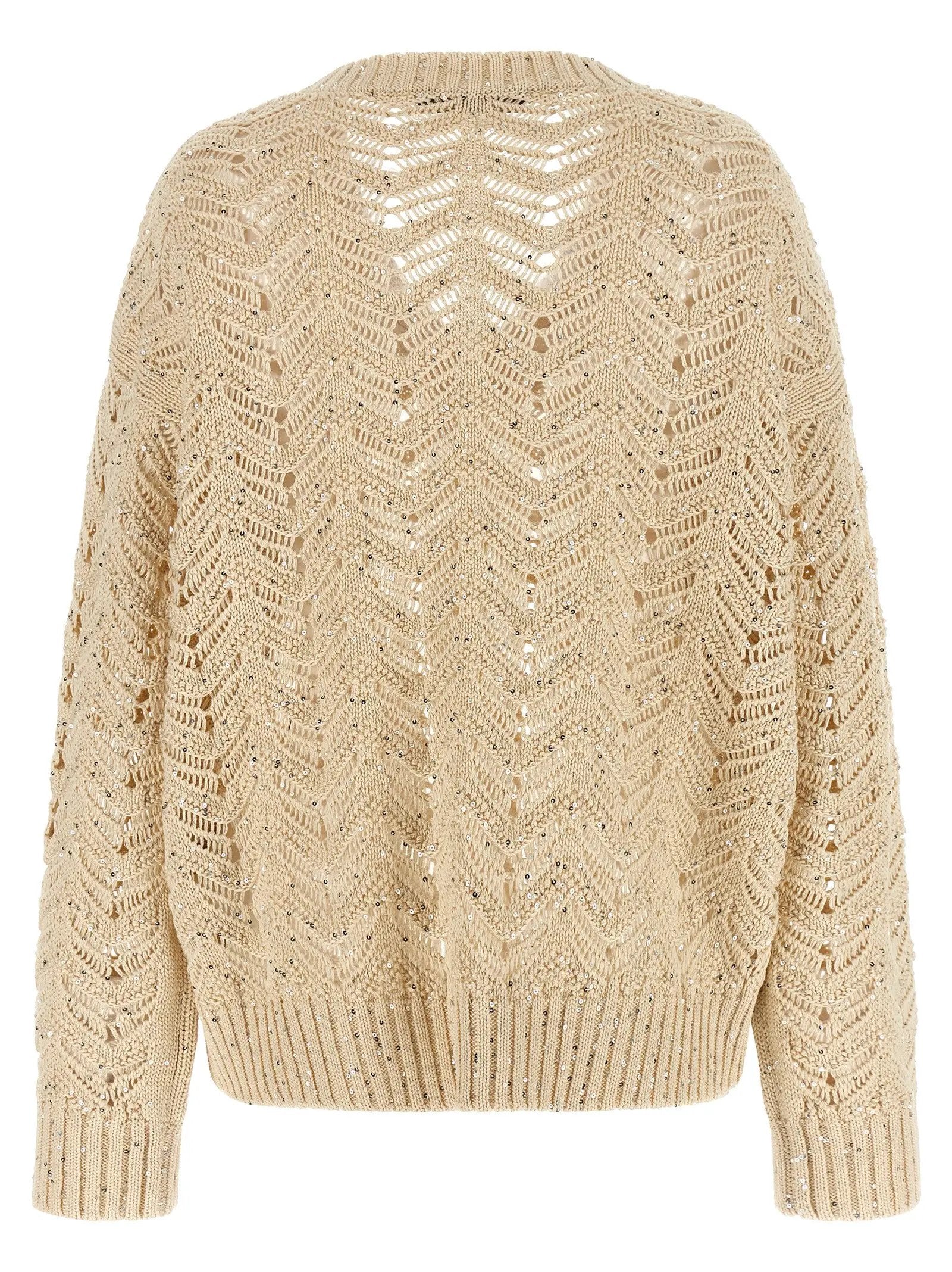 Max Mara Beige Cotton Cardigan